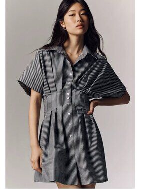 Anthropologie "The Tobie Mini Shirt Dress by Exquise"